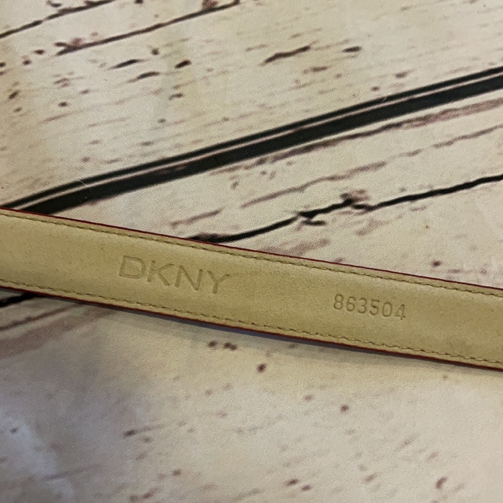 Nwot Dkny Red Python Belt - image 2